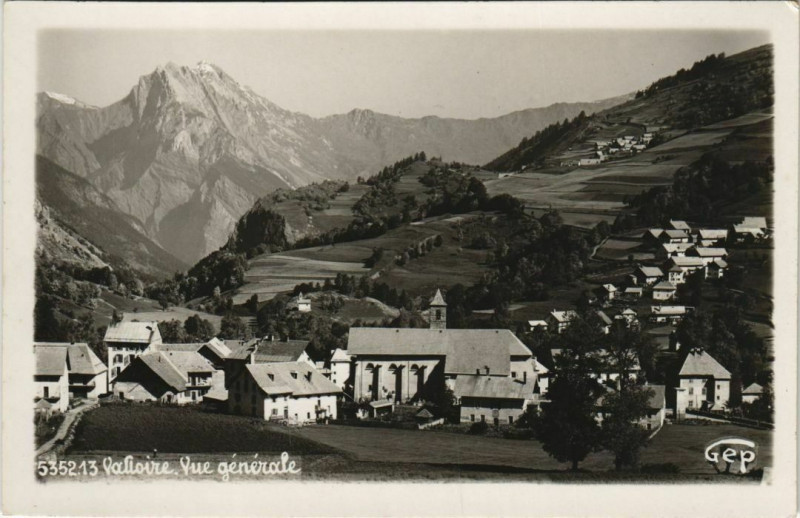 Carte postale ancienne Valloire Vue Generale à Valloire