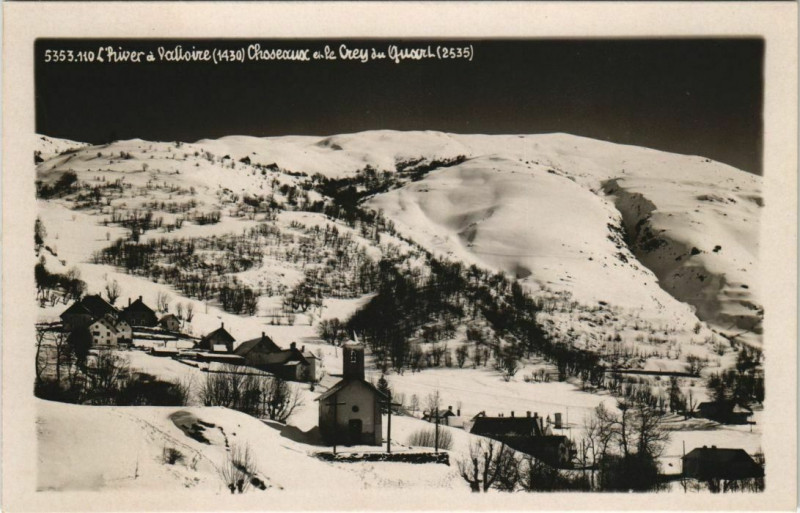 Carte postale ancienne Valloire L'Hiver a Valloire - Vue Generale à Valloire