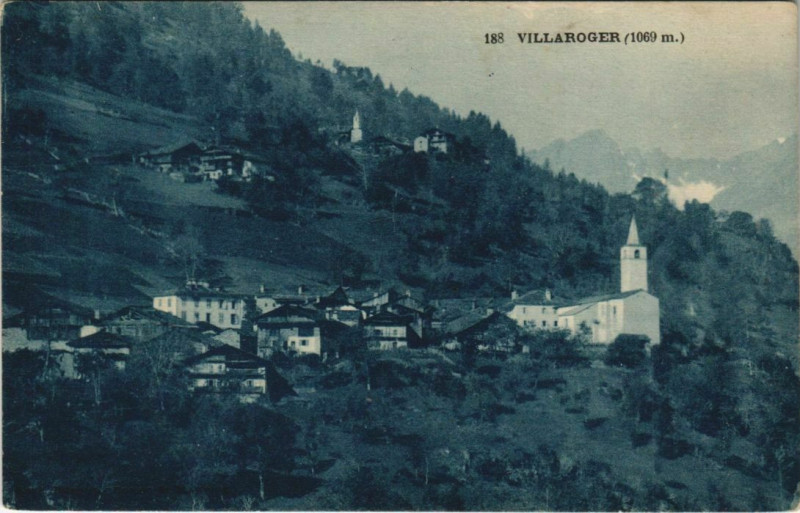 Carte postale ancienne Villaroger Vue Generale à Villaroger