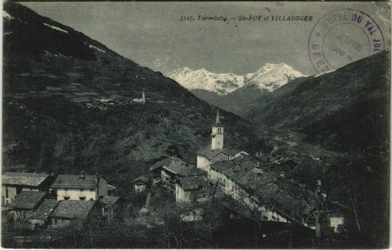 Carte postale ancienne Sainte-Foy-de-Villaroger Vue Generale à Villaroger