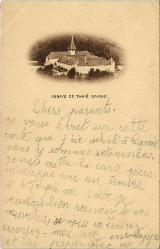 Carte postale ancienne Abbaye de Tamie