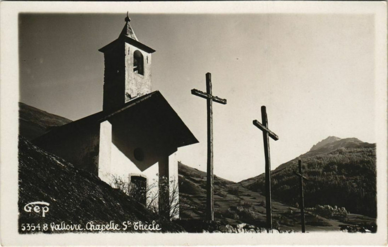 Carte postale ancienne Valloire Chapelle à Valloire