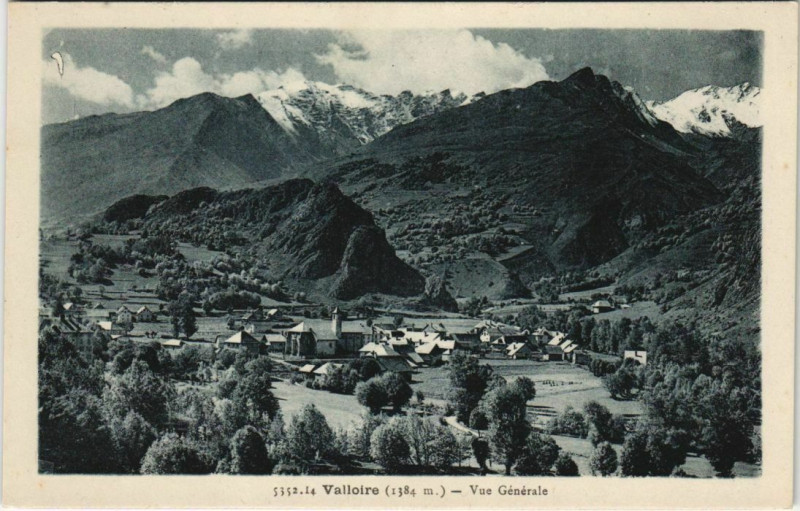 Carte postale ancienne Valloire Vue Generale à Valloire