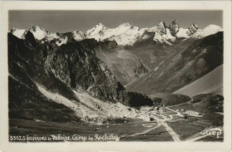 Carte postale ancienne Valloire Environs - Camp des Rochilles à Valloire