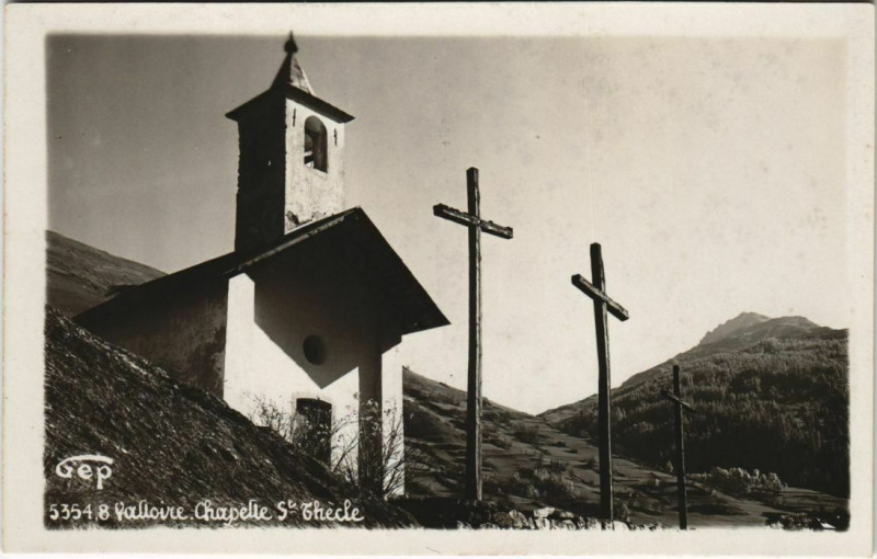 Carte postale ancienne Valloire Chapelle à Valloire