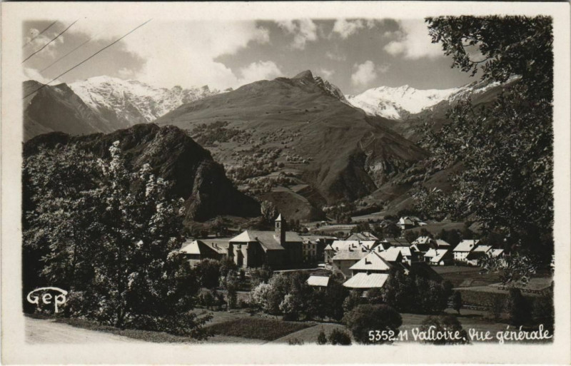 Carte postale ancienne Valloire Vue Generale à Valloire