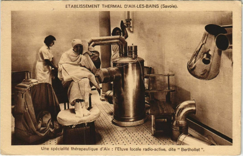 Carte postale ancienne Aix-les-Bains Etablissement Thermal - Specialite Therapeutique à Aix-les-Bains