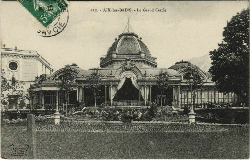 Carte postale ancienne Aix-les-Bains Le Grand Cercle à Aix-les-Bains