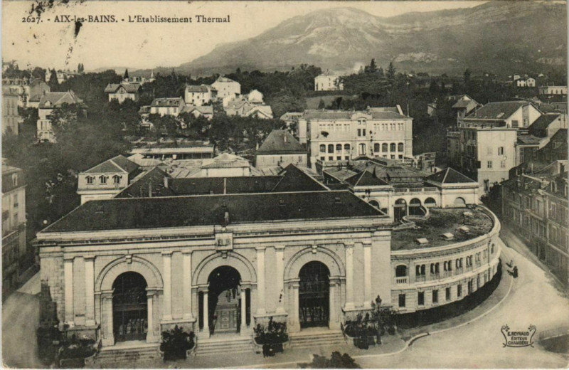 Carte postale ancienne Aix-les-Bains L'Etablissement Thermal à Aix-les-Bains