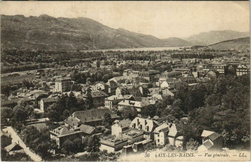 Carte postale ancienne Aix-les-Bains Vue Generale à Aix-les-Bains