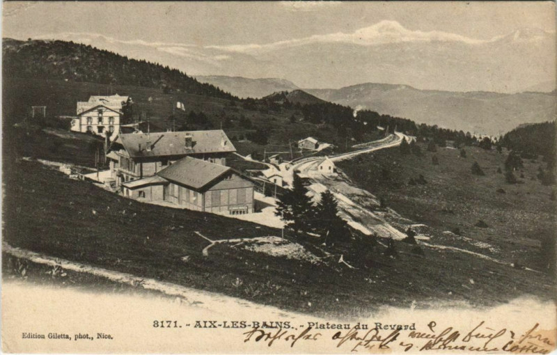 Carte postale ancienne Aix-les-Bains Plateau du Revard à Aix-les-Bains