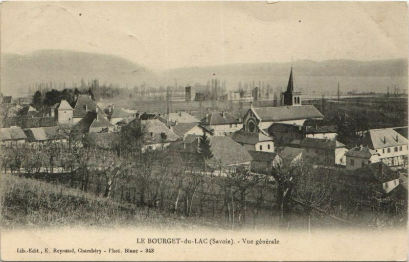 Carte postale ancienne Le Bourget-du-Lac Vue Generale au Bourget-du-Lac