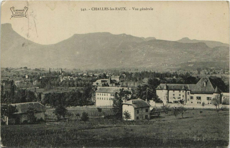 Carte postale ancienne Challes-les-Eaux Vue Generale à Challes-les-Eaux