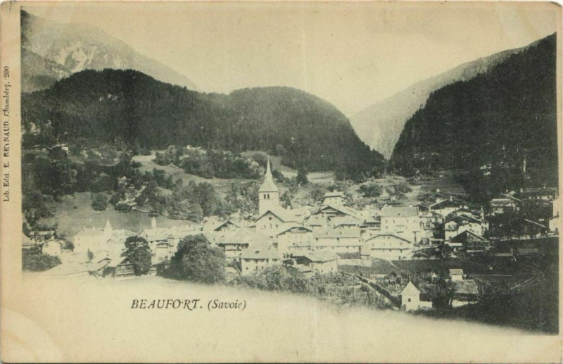 Carte postale ancienne Beaufort Vue Generale à Beaufort