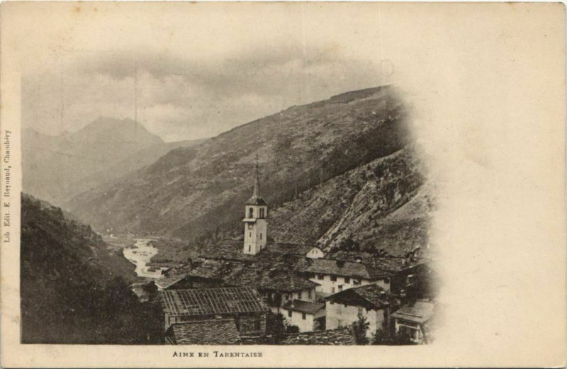 Carte postale ancienne Aime Vue Generale