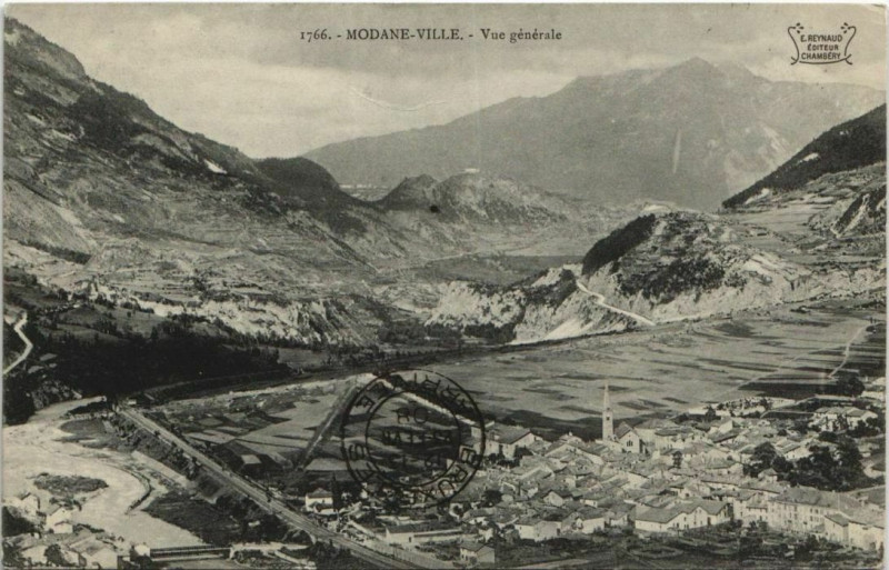 Carte postale ancienne Modane Modane-Ville - Vue Generale à Modane