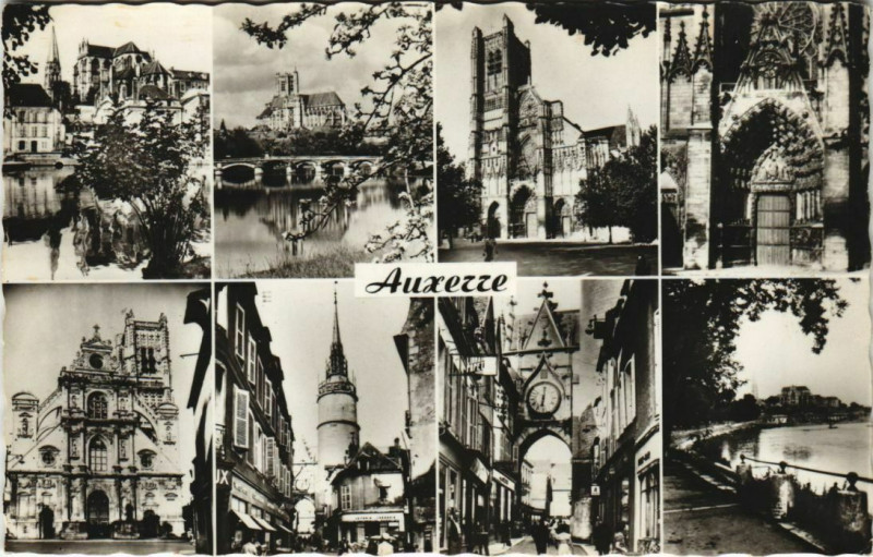 Carte postale ancienne Auxerre Souvenir France à Auxerre