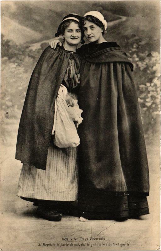 Carte postale ancienne Au Pays Creusois Folklore