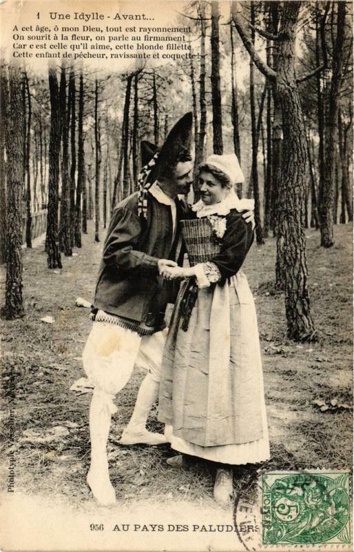 Carte postale ancienne Au Pays des Paludiers Folklore