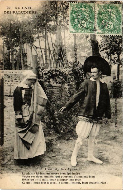 Carte postale ancienne Au Pays des Paludiers Folklore