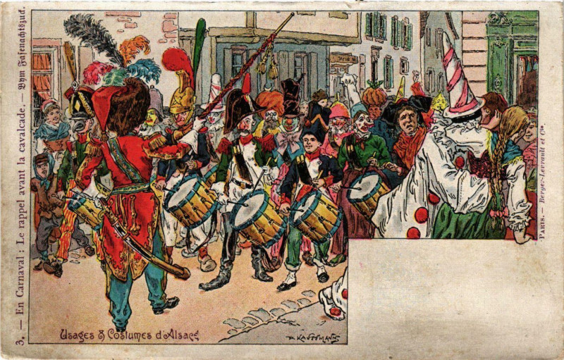 Carte postale ancienne Usages et Costumes d'Alsace France Folklore