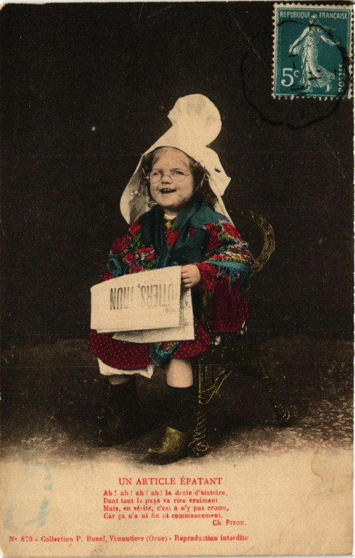 Carte postale ancienne Un Article Epatant France Folklore
