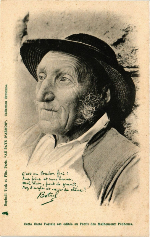 Carte postale ancienne Au Pays d'Armor France Folklore