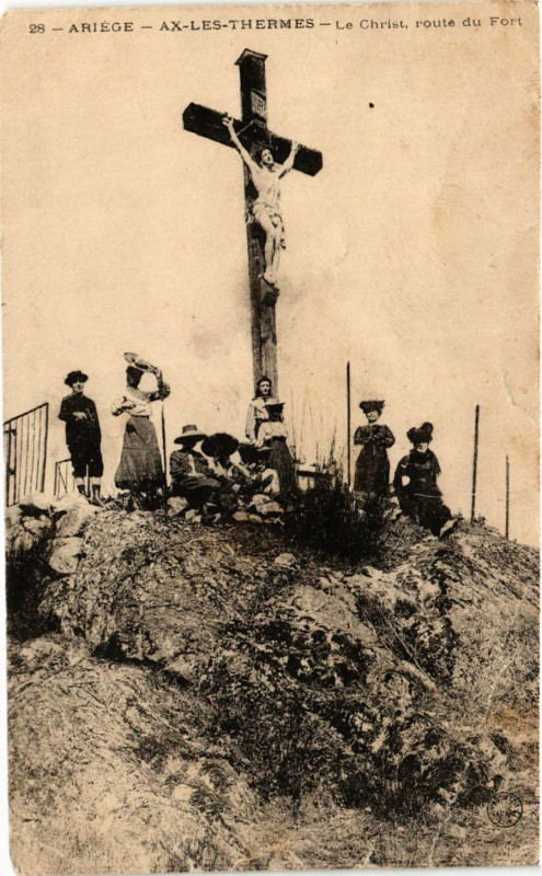 Carte postale ancienne Ariege Ax-les-Thermes France Folklore