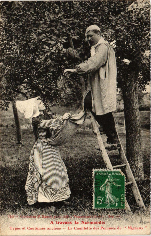 Carte postale ancienne Types et Costumes anciens France Folklore