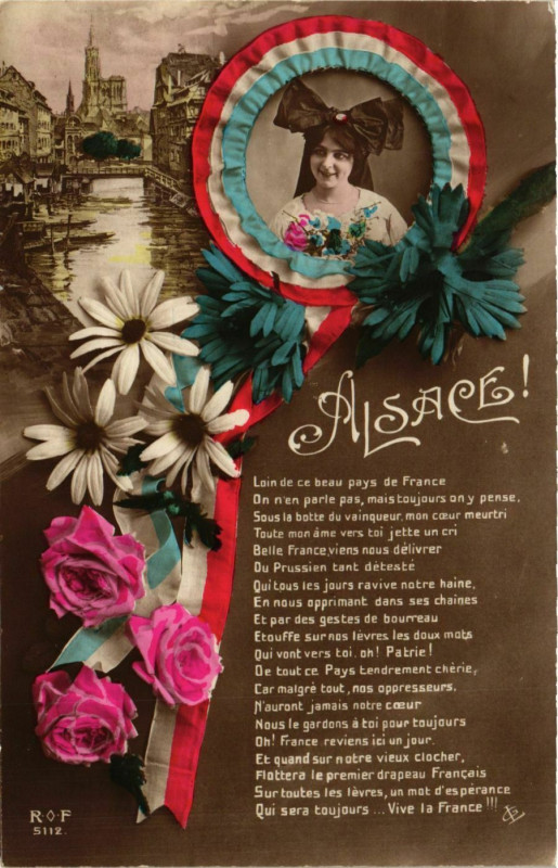 Carte postale ancienne Alsace France Folklore