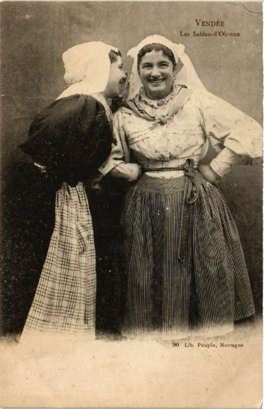 Carte postale ancienne Vendée - Les Sables-d'Olonne - Folklore - Types