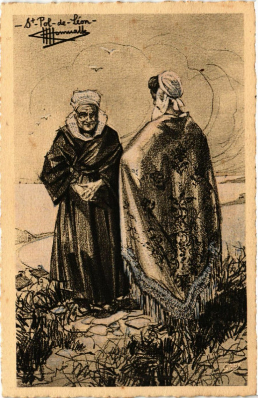 Carte postale ancienne Types et Costumes de France - Saint-Pol-de-Leon - Finistere