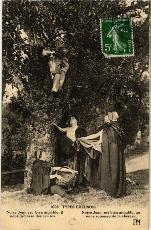 Carte postale ancienne Types Creusois - Folklore - Types