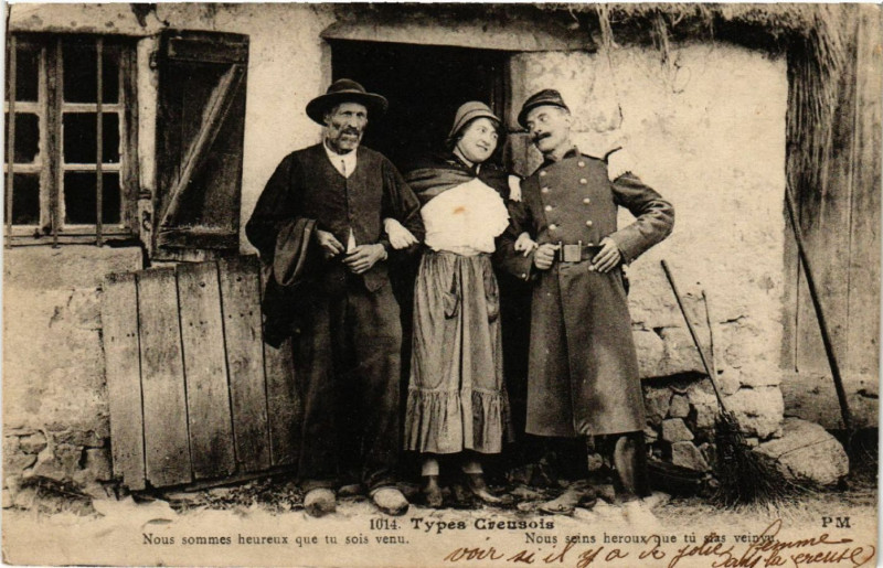 Carte postale ancienne Types Creusois - Folklore - Types