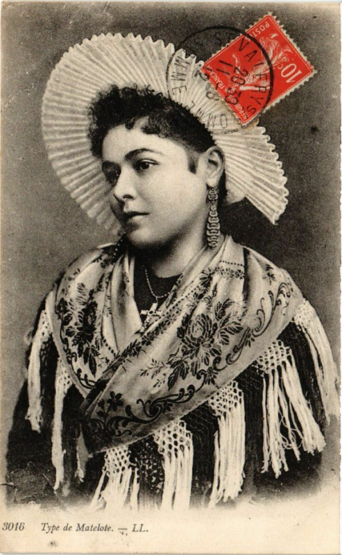 Carte postale ancienne Type de Matelote - Folklore - Types
