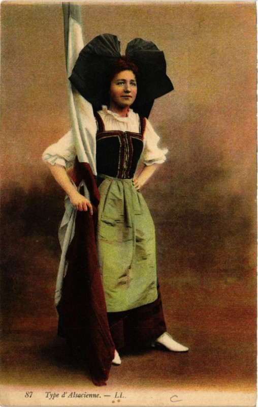 Carte postale ancienne Type d'Alsacienne - Folklore - Types