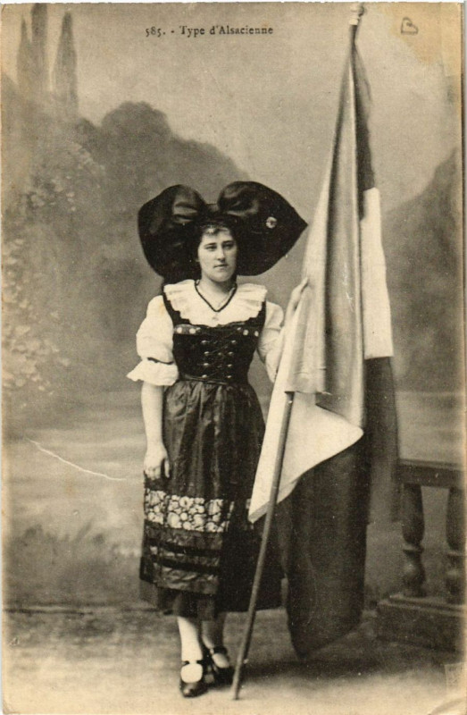 Carte postale ancienne Type d'Alsacienne - Folklore - Types