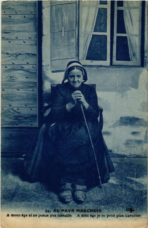 Carte postale ancienne Au Pays Marchois - Folklore - Types