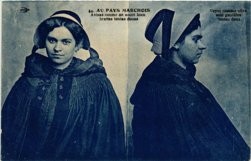 Carte postale ancienne Au Pays Marchois - Folklore - Types