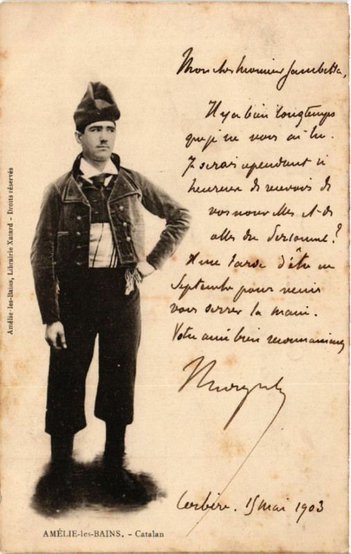Carte postale ancienne Amelie-les-Bains - Catalan - Folklore - Types