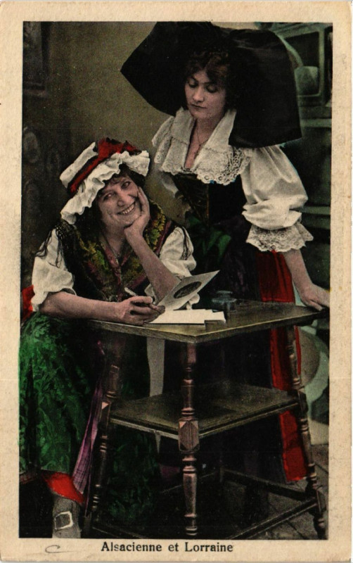 Carte postale ancienne Alsacienne et Lorraine - Folklore - Types