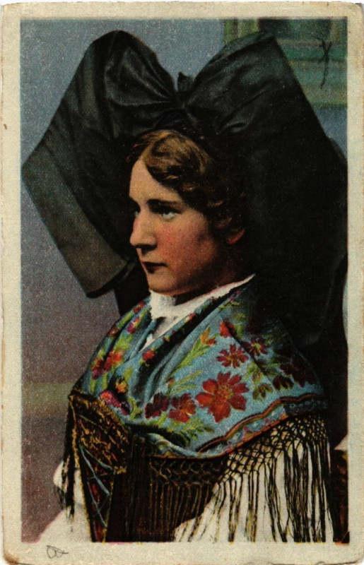 Carte postale ancienne Alsacienne - Folklore - Types