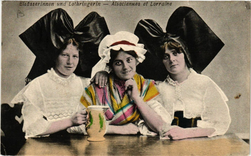 Carte postale ancienne Alsacienne et Lorraine - Folklore - Types