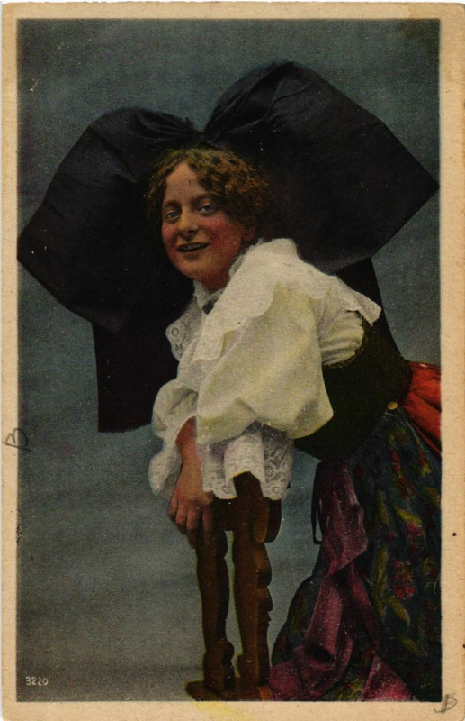 Carte postale ancienne Alsacienne - Elsasserin - Folklore - Types