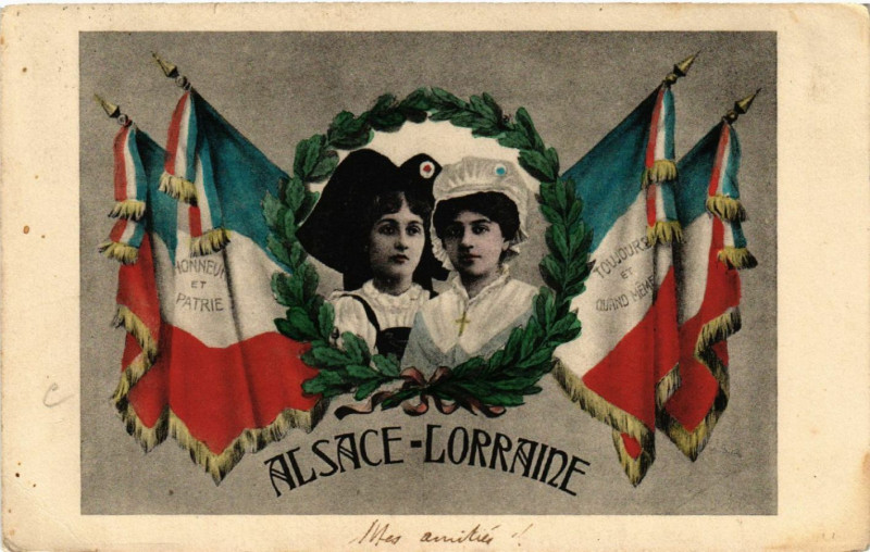 Carte postale ancienne Alsace-Lorraine - Folklore - Types