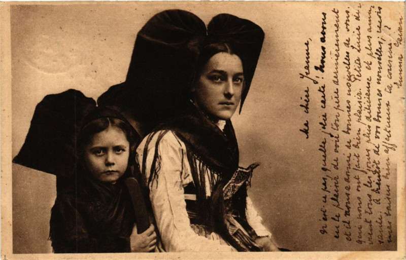 Carte postale ancienne Alsace - Folklore - Types