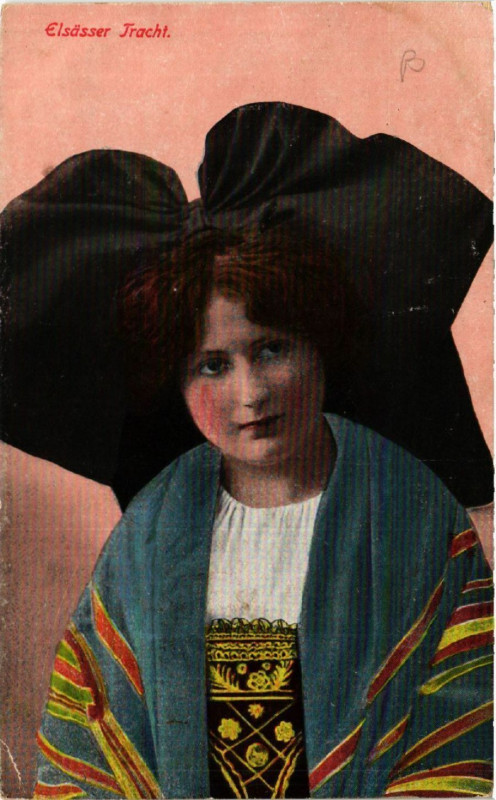 Carte postale ancienne Alsace - Elsass - Elsasser Tracht - Folklore - Types