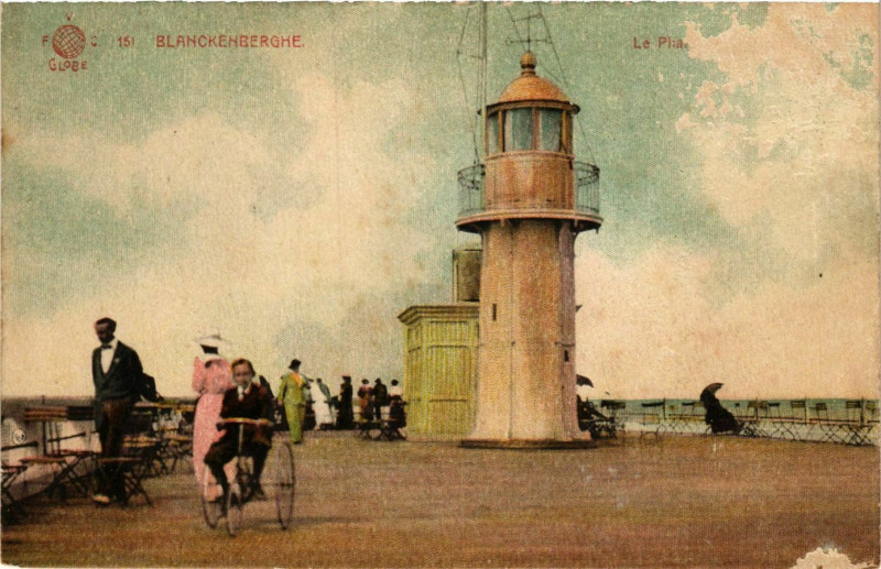 Carte postale ancienne Blanckenberghe Le Phare Lighthouse Phare