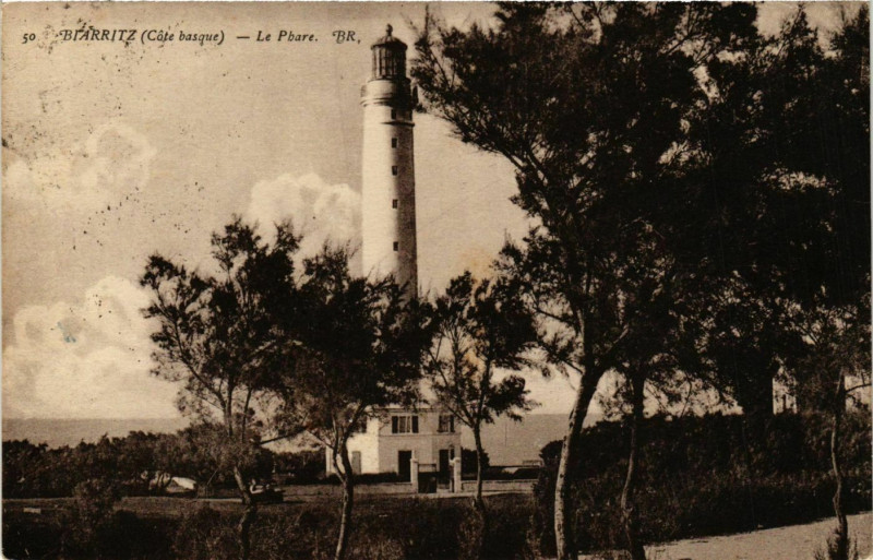 Carte postale ancienne Biarritz Le Phare Lighthouse Phare