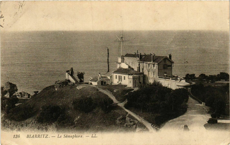 Carte postale ancienne Biarritz Le Semaphore Lighthouse Phare